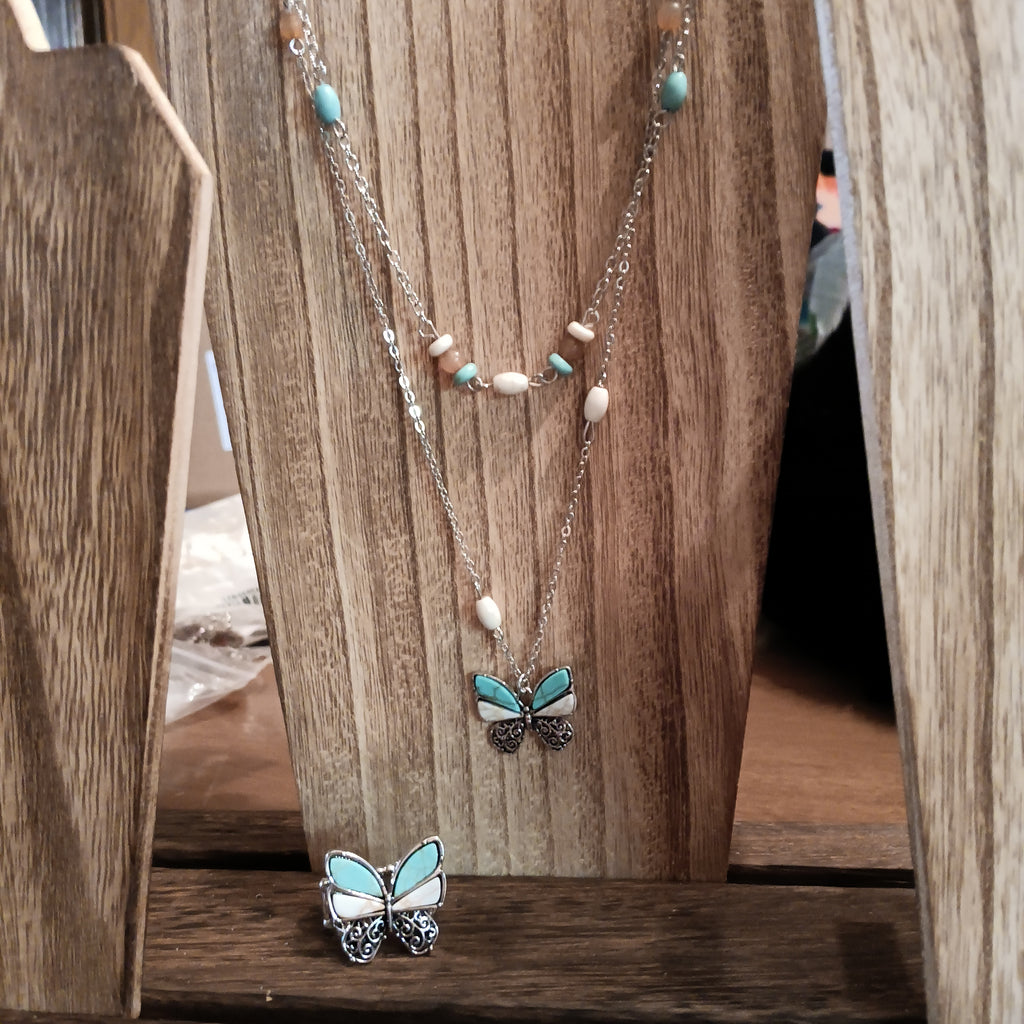 2 piece Butterfly Jewelry Collection